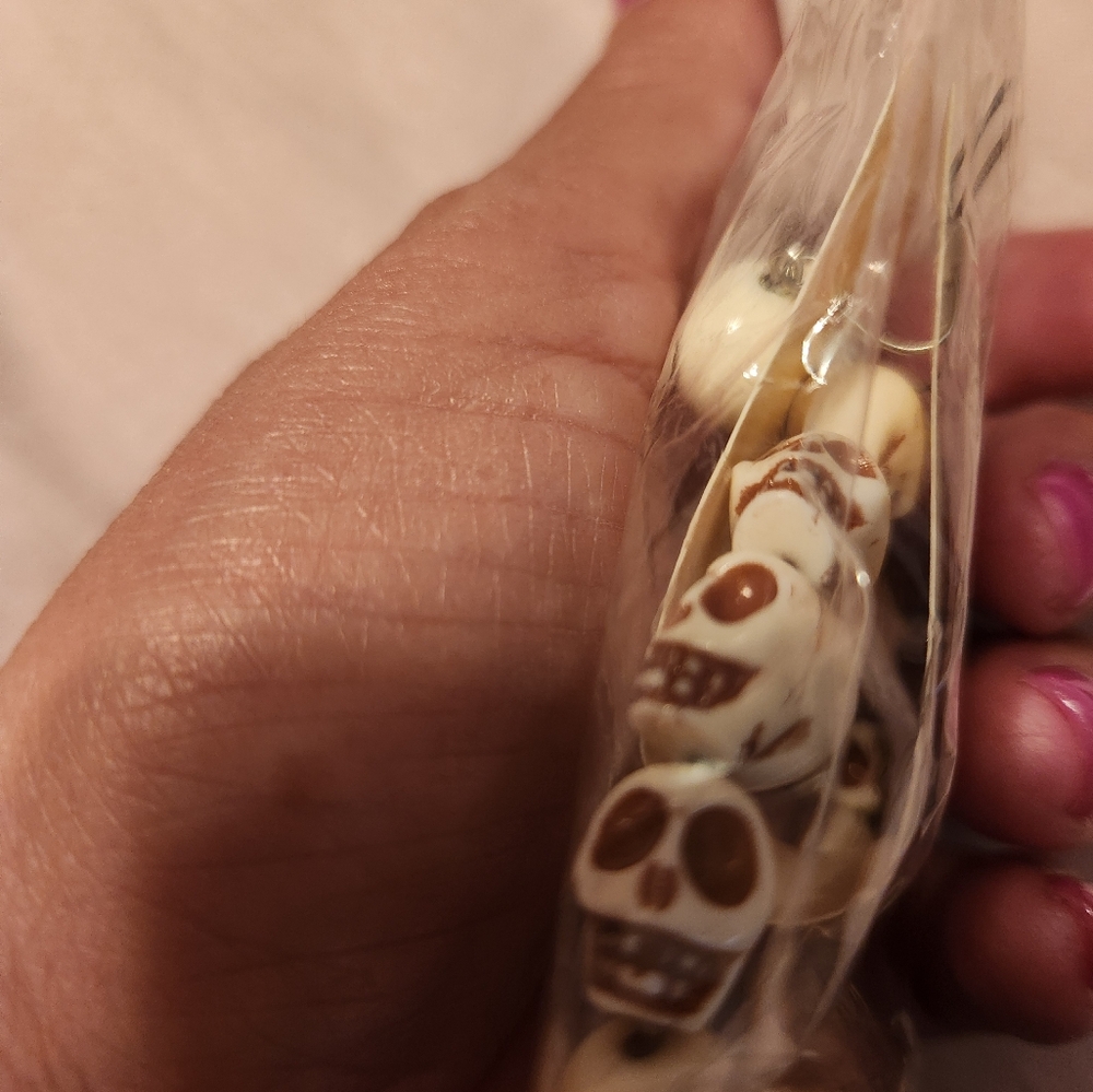 Skull Bracelet With Matching Earrings